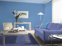 интерьер в синих тонах