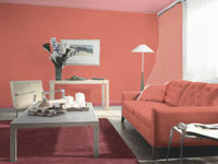 интерьер в красных тонах