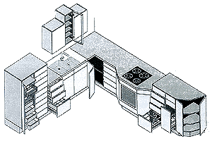 экономия места на кухне с Blum