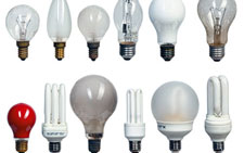 потребляемая мощность люминесцентных, галогенных и светодиодных ламп